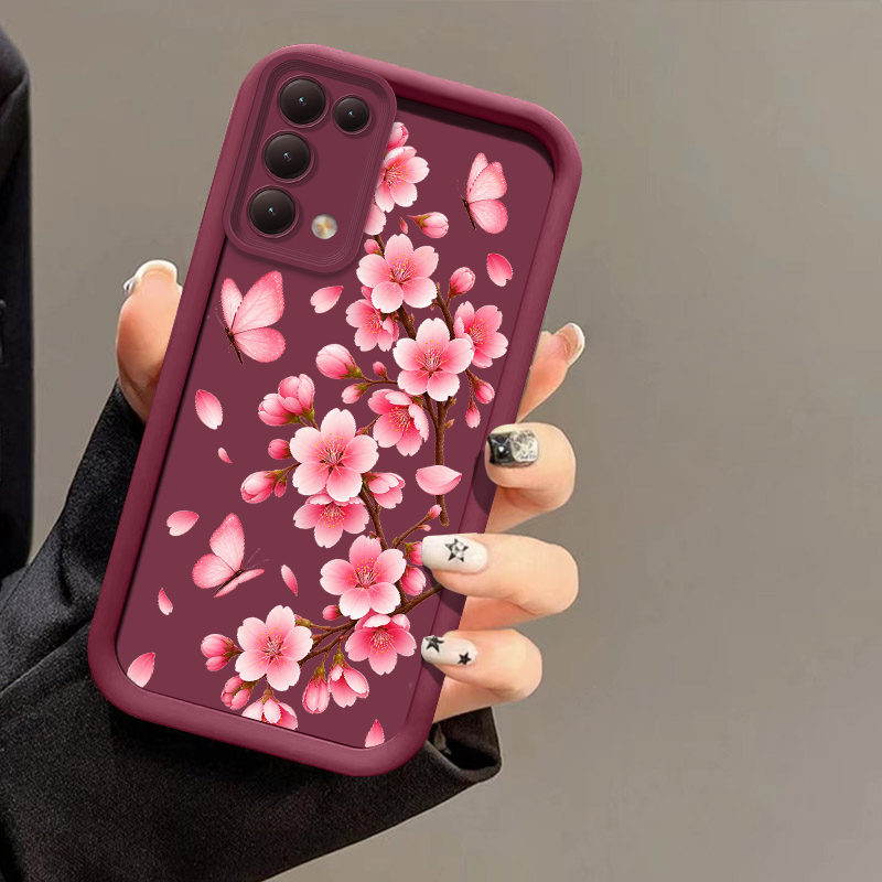 غطاء هاتف بتصميم زهور وردية له - مراجعة Realme Note 50 وسعره