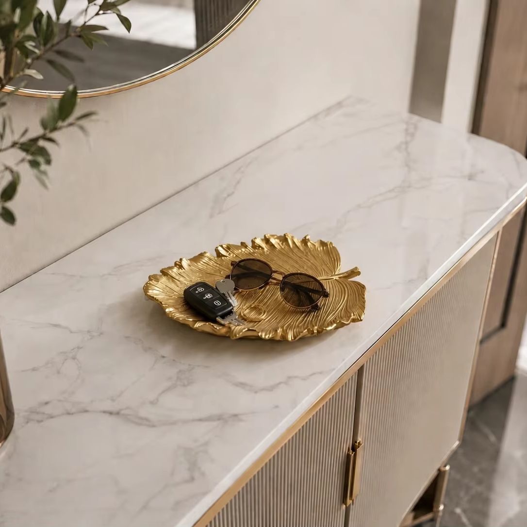 صينية تخزين فاخرة بتصميم أوراق - مراجعة Luxury Lifestyle Items وسعره